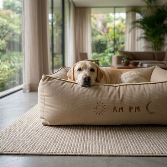 Cotton dog beds | Do bed with washable covers | Best dog beds online India | PoochMate dog Bed