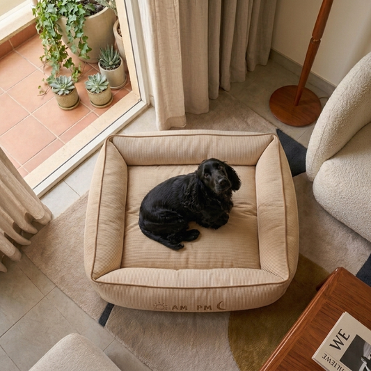 Cotton dog beds | Do bed with washable covers | Best dog beds online India | PoochMate dog Bed