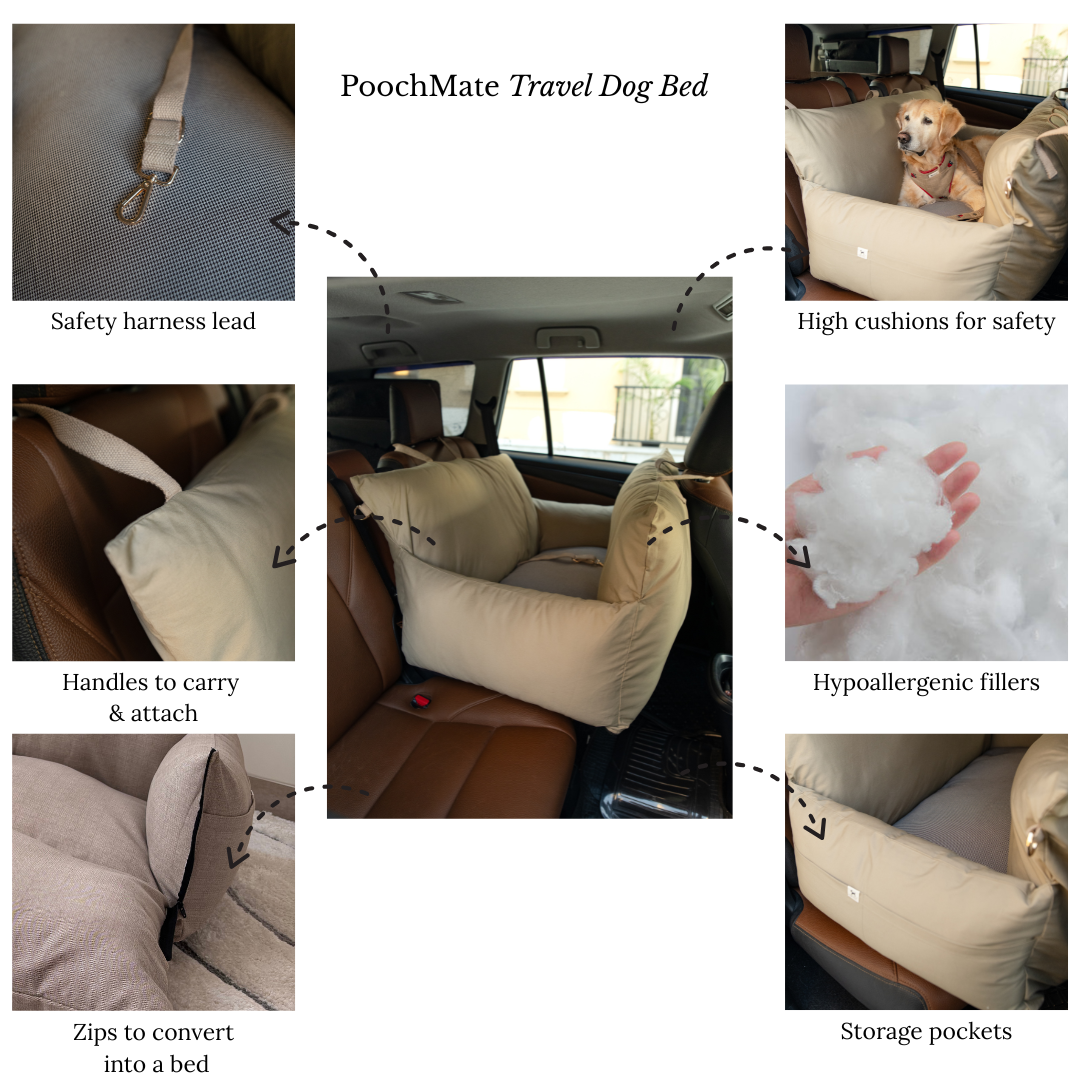 PoochMate Travel Beds | Car Seats for large dogs