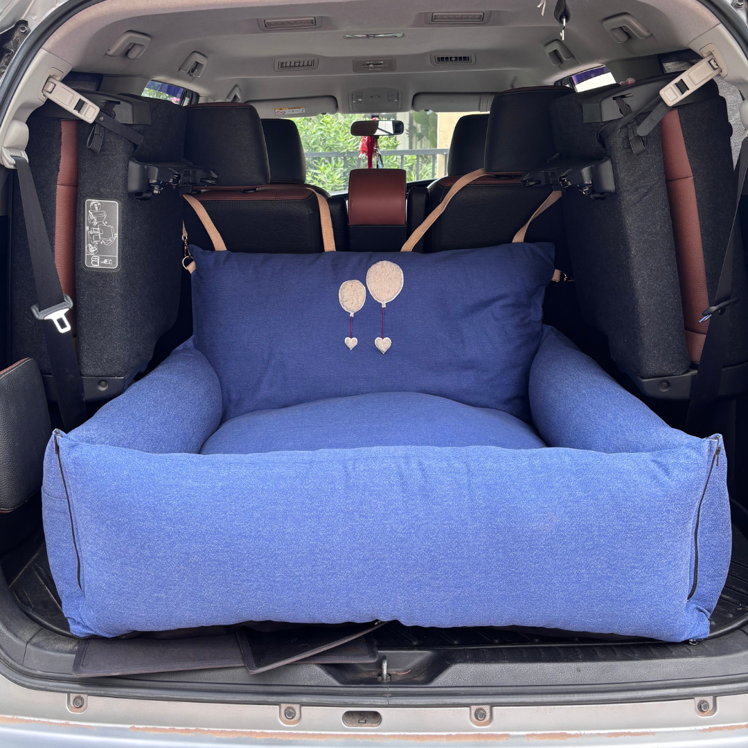 PoochMate Travel Bed for Dogs Boot Car Seat for Dogs