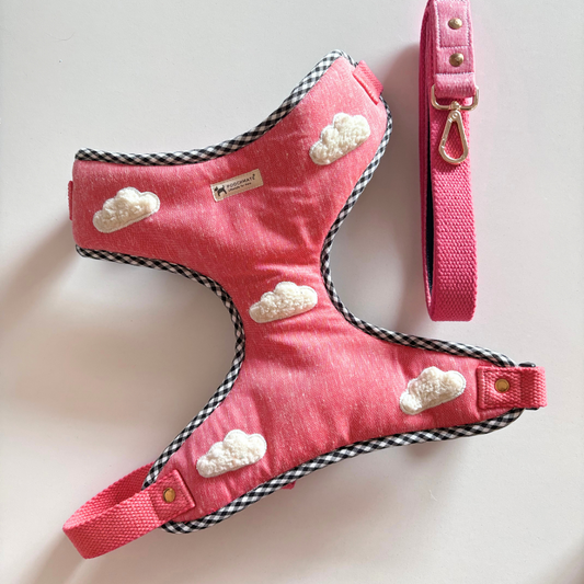Cotton Dog Harness & leash Set | PoochMate Dog Harness