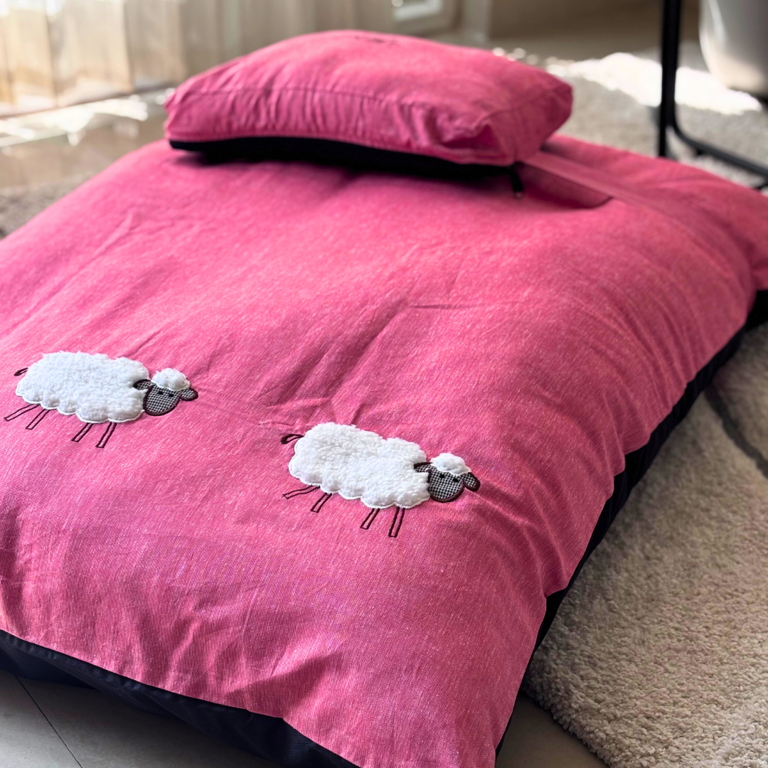Flat Dog beds | Dog beds with washable covers | Cotton Dog Beds Online India