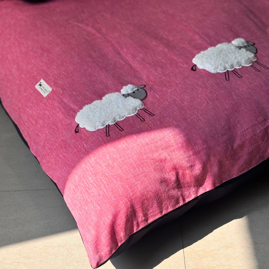 Flat Dog beds | Dog beds with washable covers | Cotton Dog Beds Online India