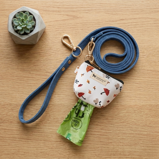 Poop bag dispenser | Dog waste bag dispenser | Dog poop bag for leash | Dog waste pick up bags online India | PoochMate Travel Bed