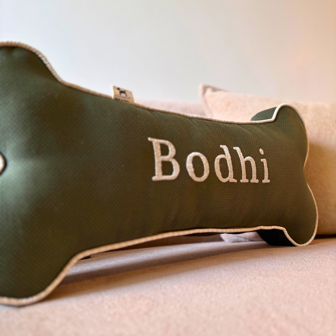 Customized Dog Pillow | Dog Name Pillows | Dog Bone Pillow with name