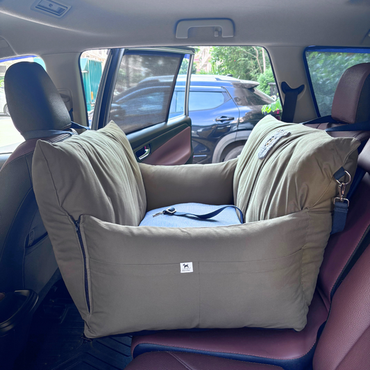 PoochMate Travel bed | Dog Travel Bed | Car seats for large dogs | Dog car seat covers