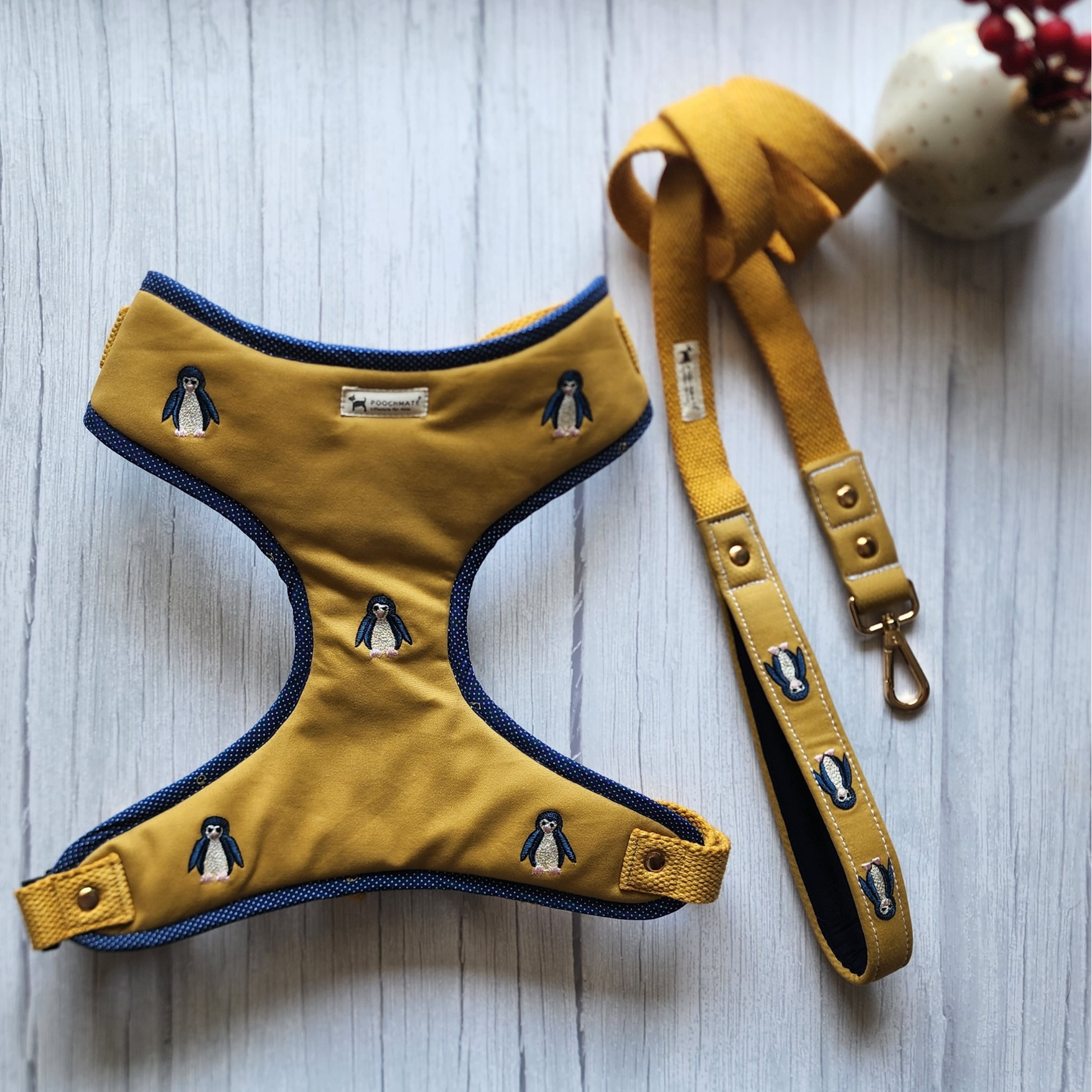 Mustard yellow dog harness best sale