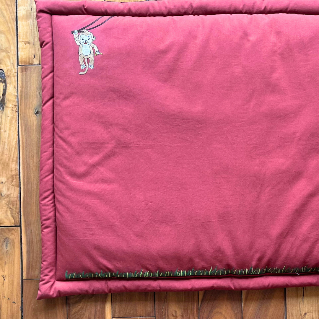 PoochMate OAK 3.0 : Hanging Monkeys Rust Cotton Mat X-Large