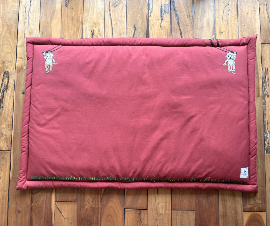 PoochMate OAK 3.0 : Hanging Monkeys Rust Cotton Mat X-Large