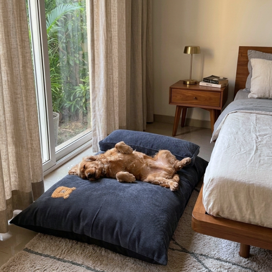 Flat dog beds | Dog beds with removable cover | PoochMate Beds | Crate dog beds online India