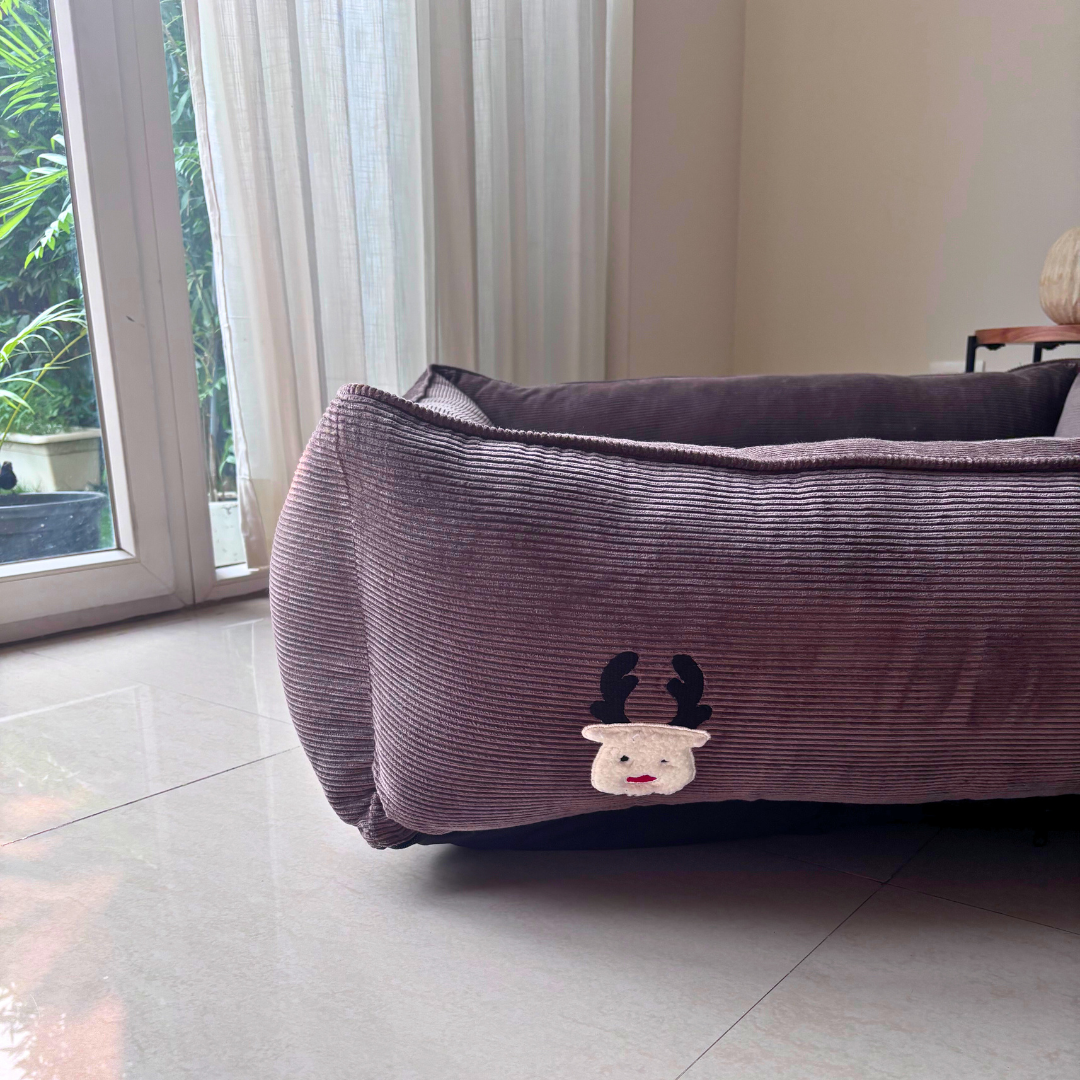 Large dog bed with removable covers | Large dog beds India | PoochMate Bed