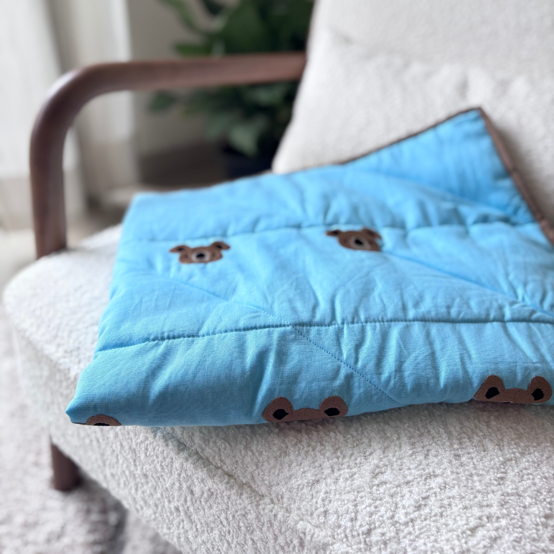 Cotton dog Blanket | Linen dog blanket | Luxury dog blankets online India | Soft dog blankets online India