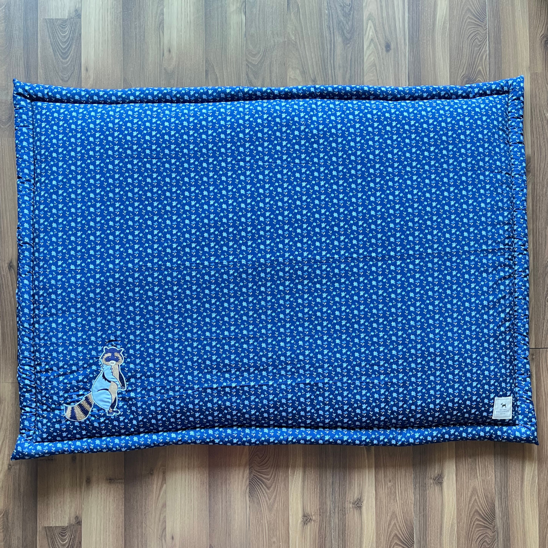 PoochMate OAK 3.0 : Standing Lemur Floral Blue Mat X-Large