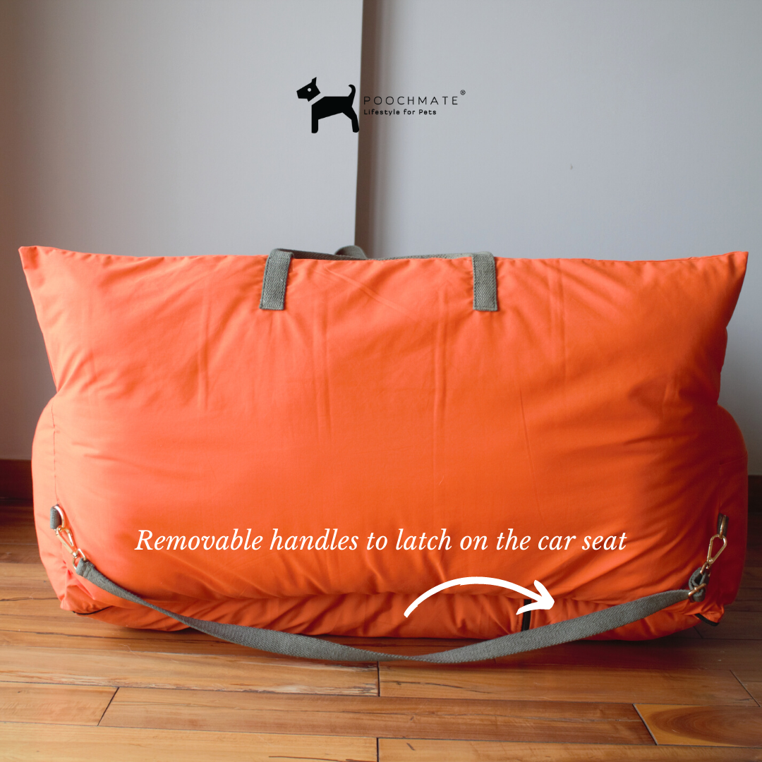Dog Car Bed with belt | Small Dog Bed for Car Rides