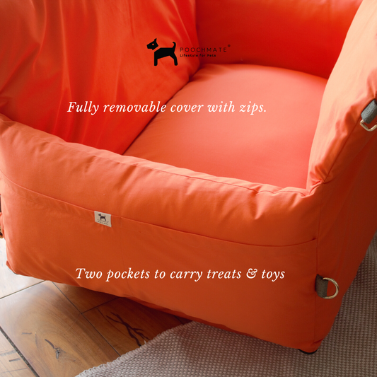 Dog Car Seat| Waterproof dog car seat online India