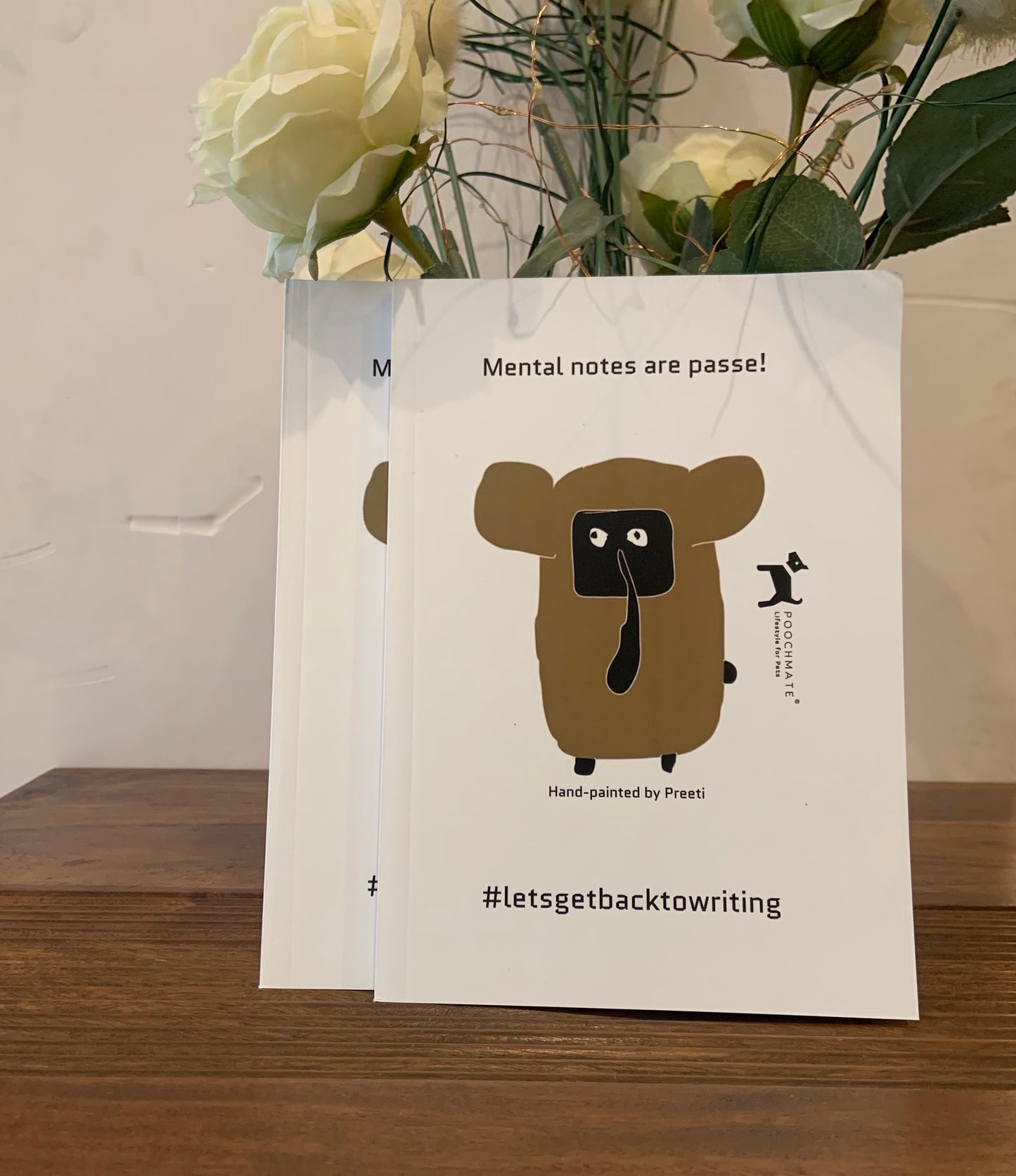 PoochMate Hand Printed Elephant Notebook