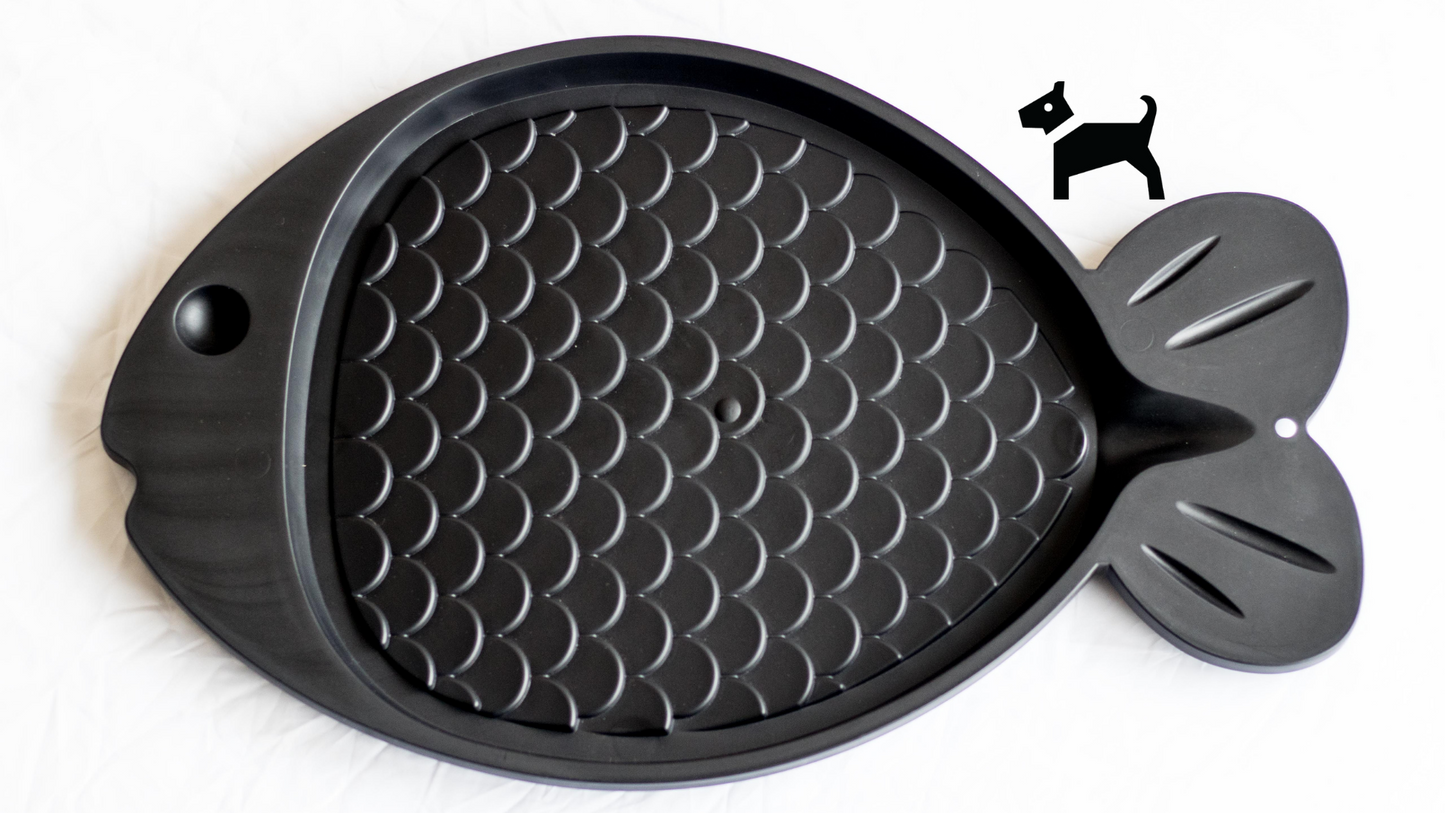 PoochMate Messy Eater Dog Food Mat : Fish