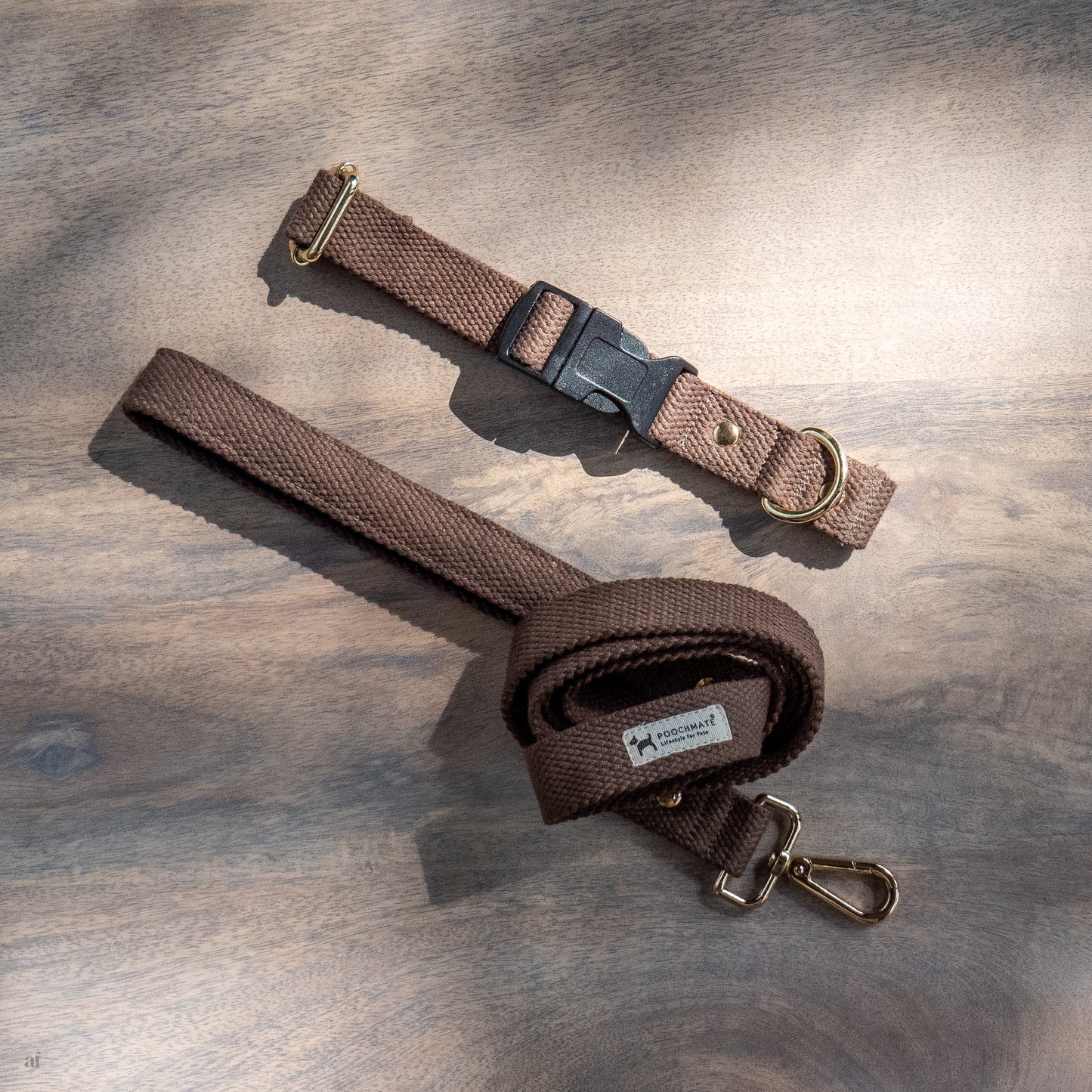 Dog collar online India | Cotton dog collar & leash set India