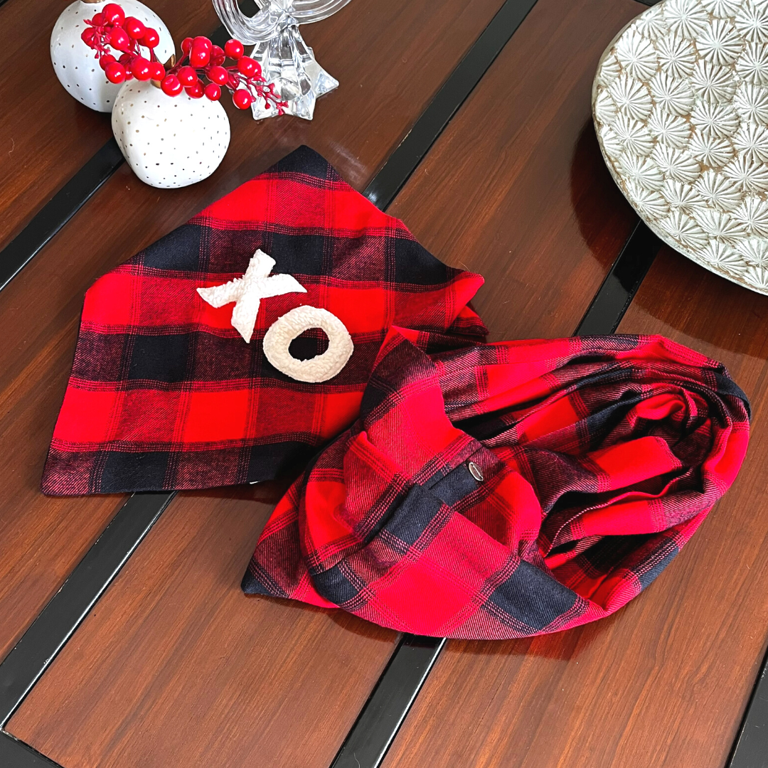 Matching accessories for dog and human | Dog Bandana & Scarf matching set