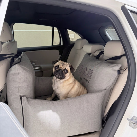 PoochMate Travel bed | Car seats for small dogs | Dog Car Seats | Pet car seats India| travel beds for large dogs | dog bed for car back seat