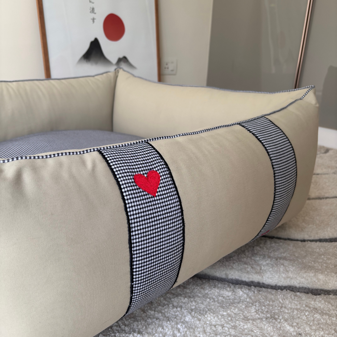 Washable cotton beds | Dog beds with removable covers India