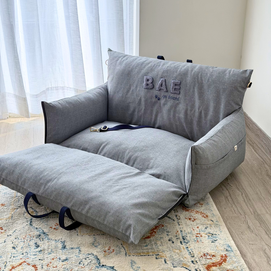 PoochMate Travel bed | Car seats for small dogs | Dog Car Seats | Best dog car seats India| Car seats for large dogs India| dog bed for car back seat