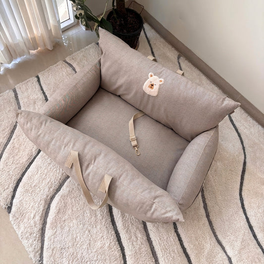 PoochMate Travel Beds | Best Dog Car Seat India | Car seats for large dogs | dog bed for car back seat| Dog car bed | Dog car bed for large dogs
