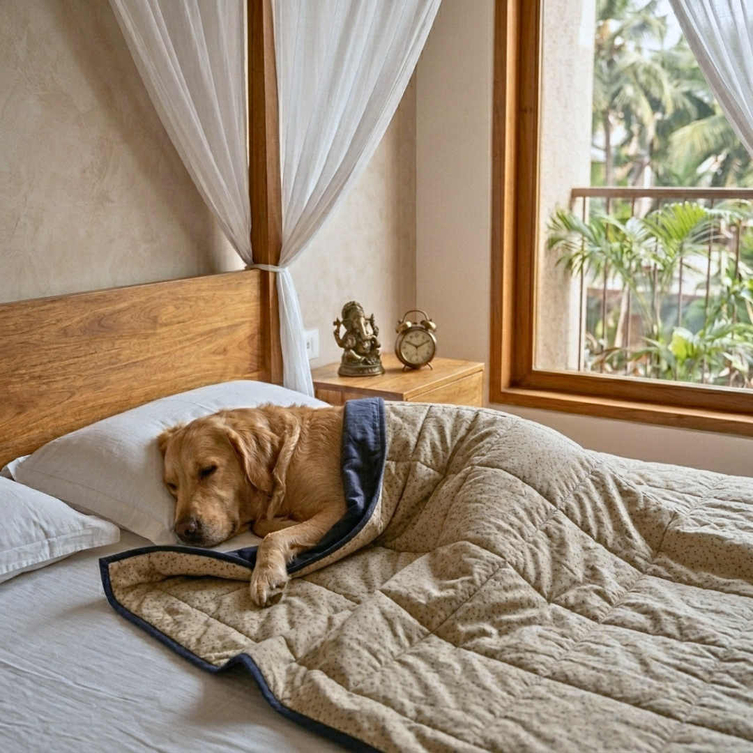 Cotton Dog Blankets | Pet Blanket | Senior dog blankets | Puppy soft blankets online India