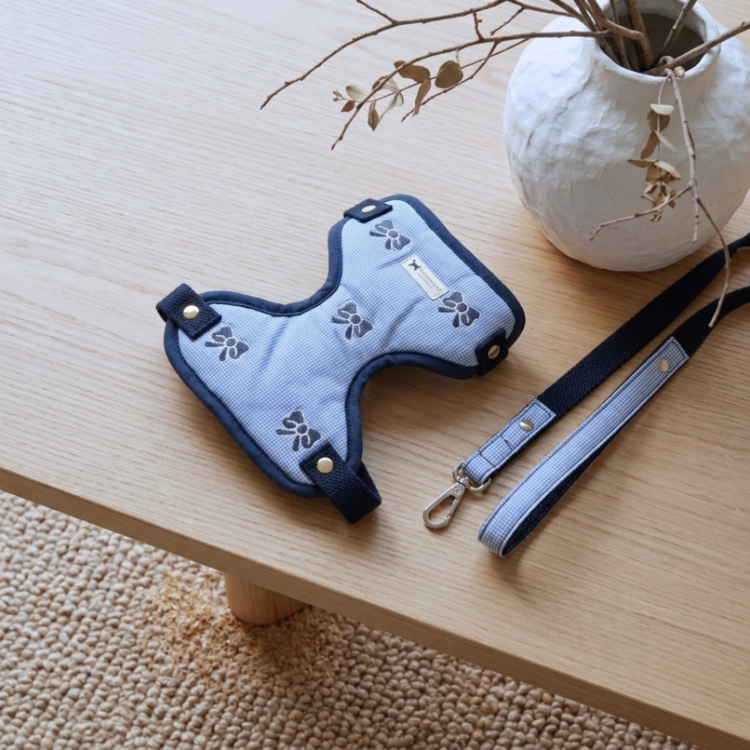 Dog Harness & Leash for toy breeds| XS Dog Walking Harness | XS Cotton dog harness India| Pet Harness Sets | PoochMate Harness 