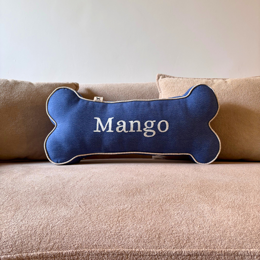 Personalized Dog Pillow | Dog Name Pillows | Dog Bone Pillow