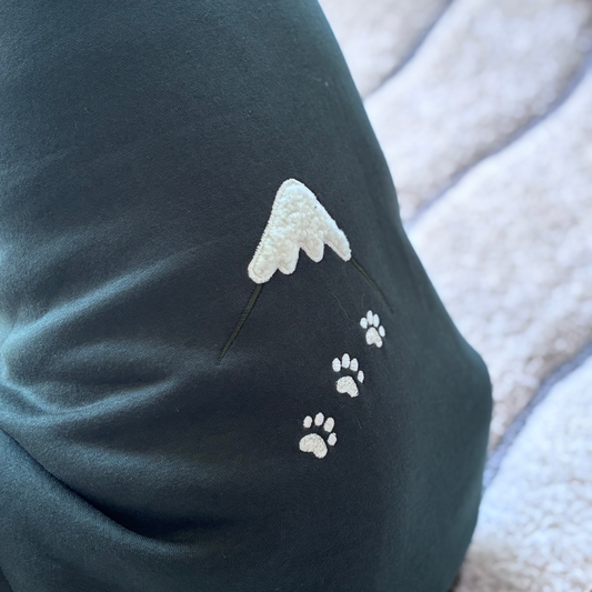 Green dog sweater | Large dog winter clothes | PoochMate winter clothes