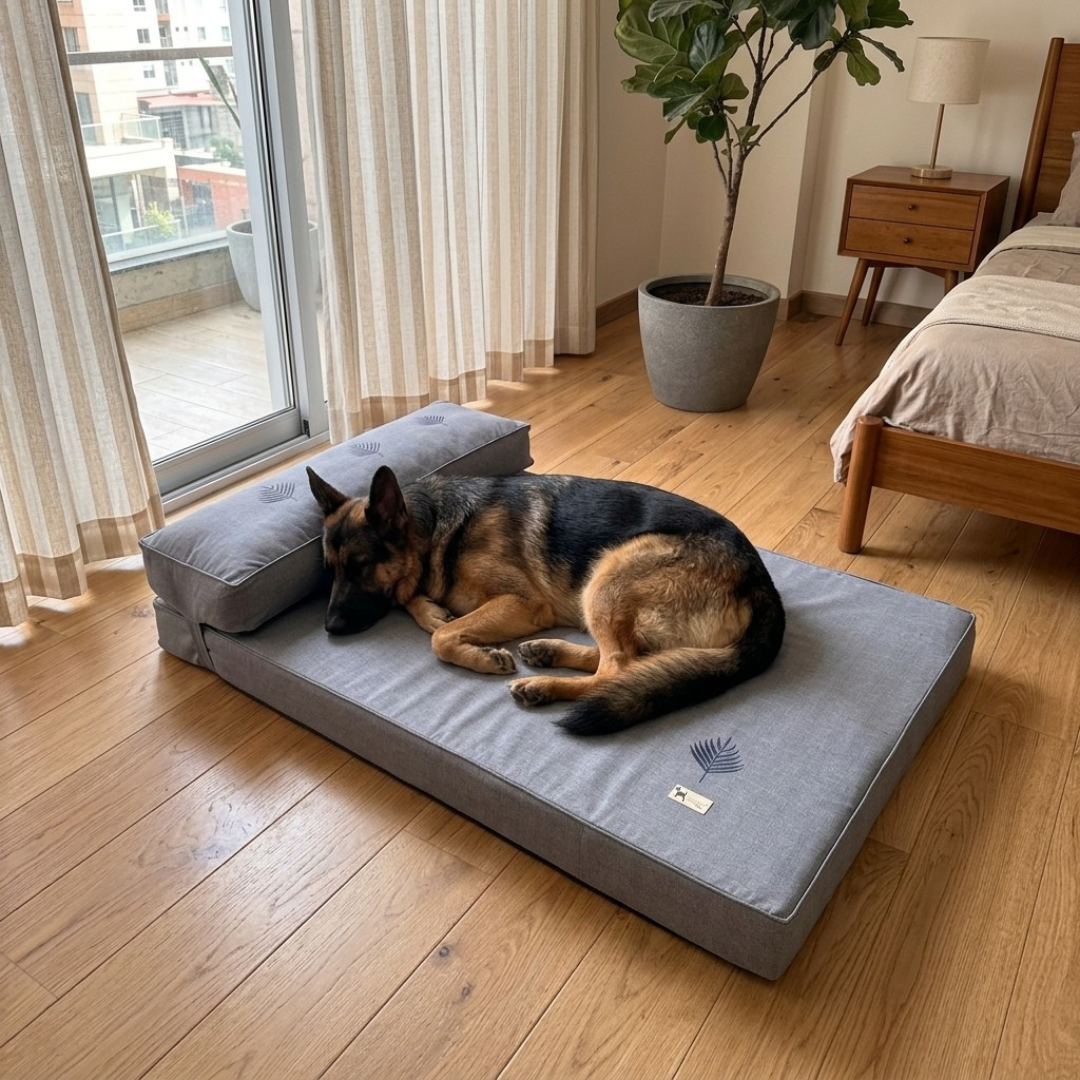 Orthopedic dog beds| Memory foam dog beds| Memory foam dog sofa bed | Memory foam dog bed with raised sides | PoochMate memory Foam Dog bed