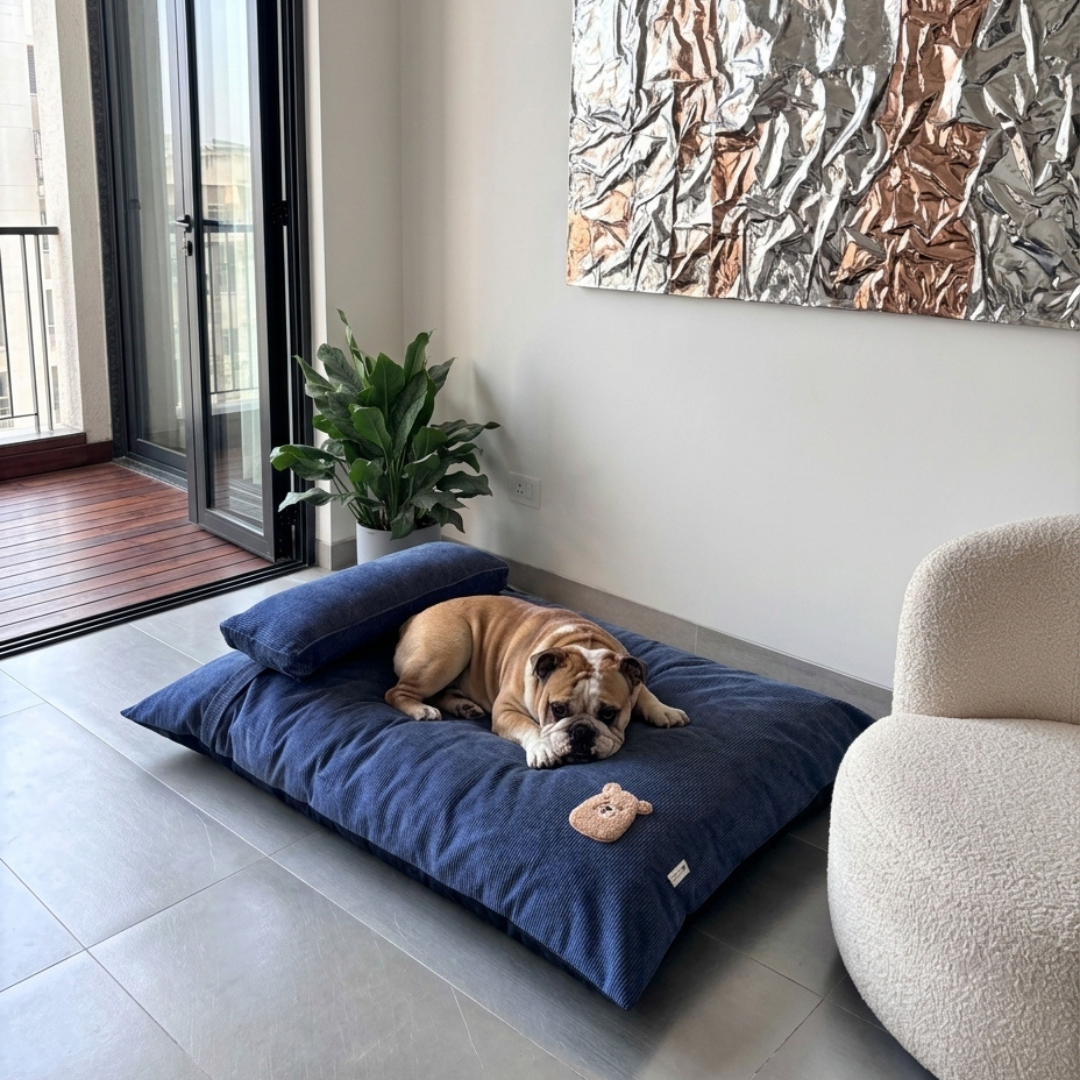 Flat dog beds | Dog beds with removable cover | PoochMate Beds | Crate dog beds online India