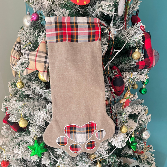 Christmas stocking | paw shape Christmas stocking
