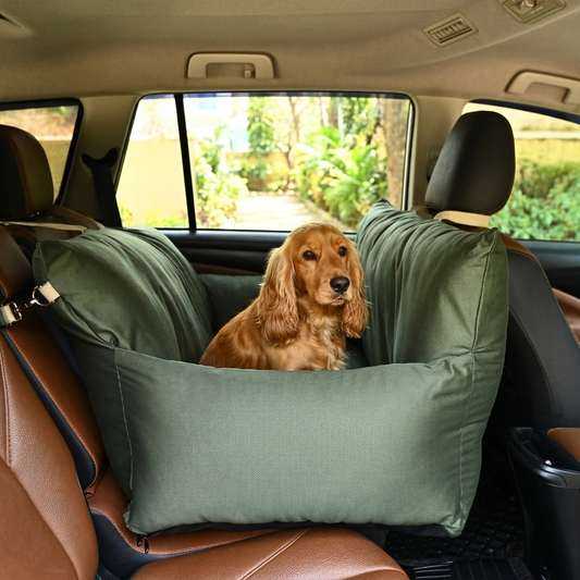 Medium Dog Travel bed | Car Seats for dogs online India| Dog car bed for small dogs | Dog car seat for front