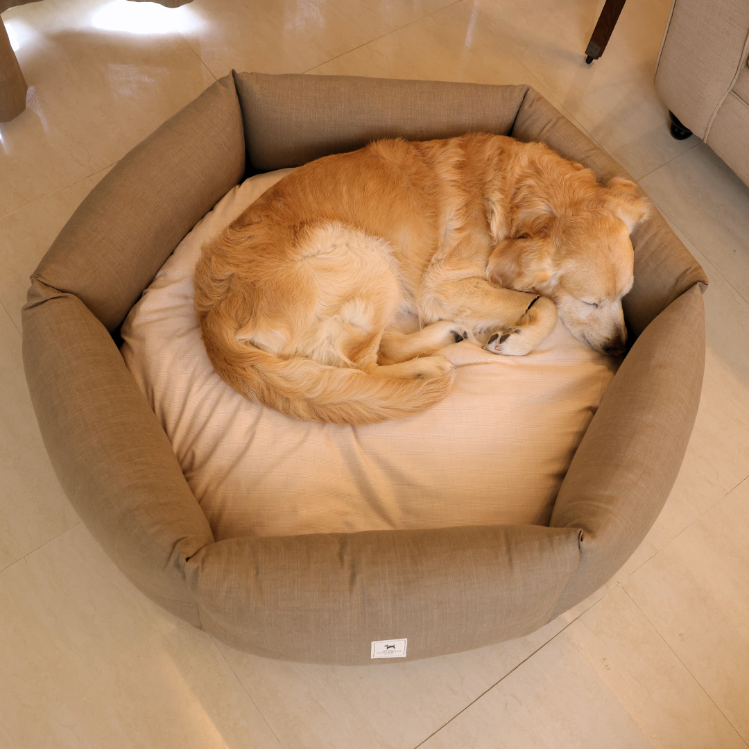 Linen Dog Beds | Hexagon Dog Beds 