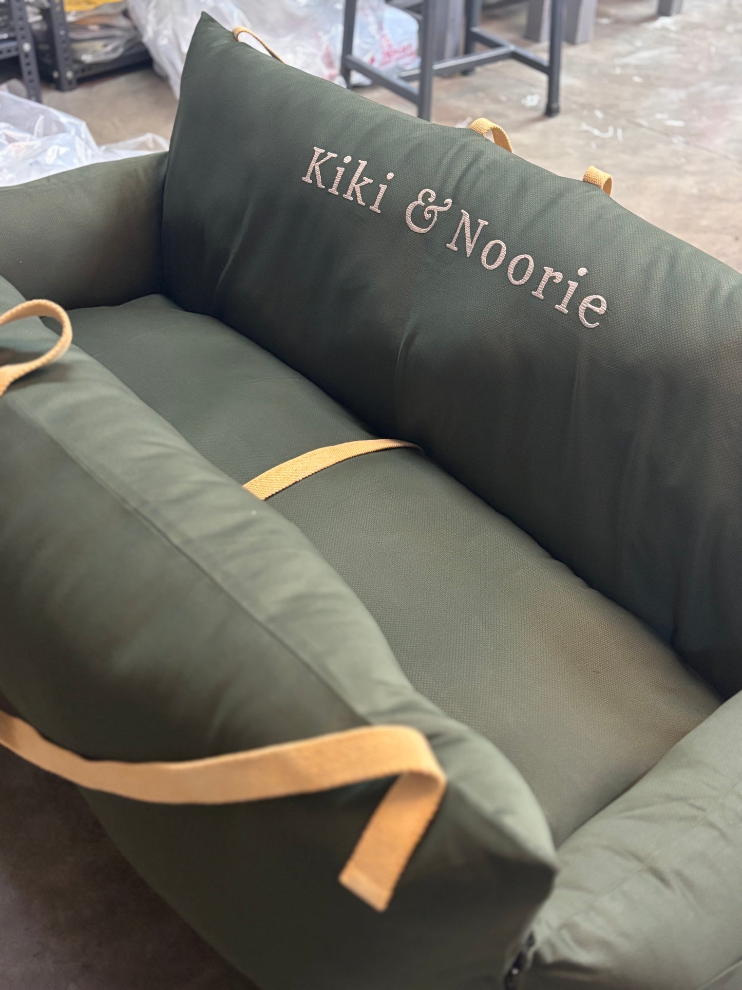 PoochMate Dog Travel Bed Large : Forest Green