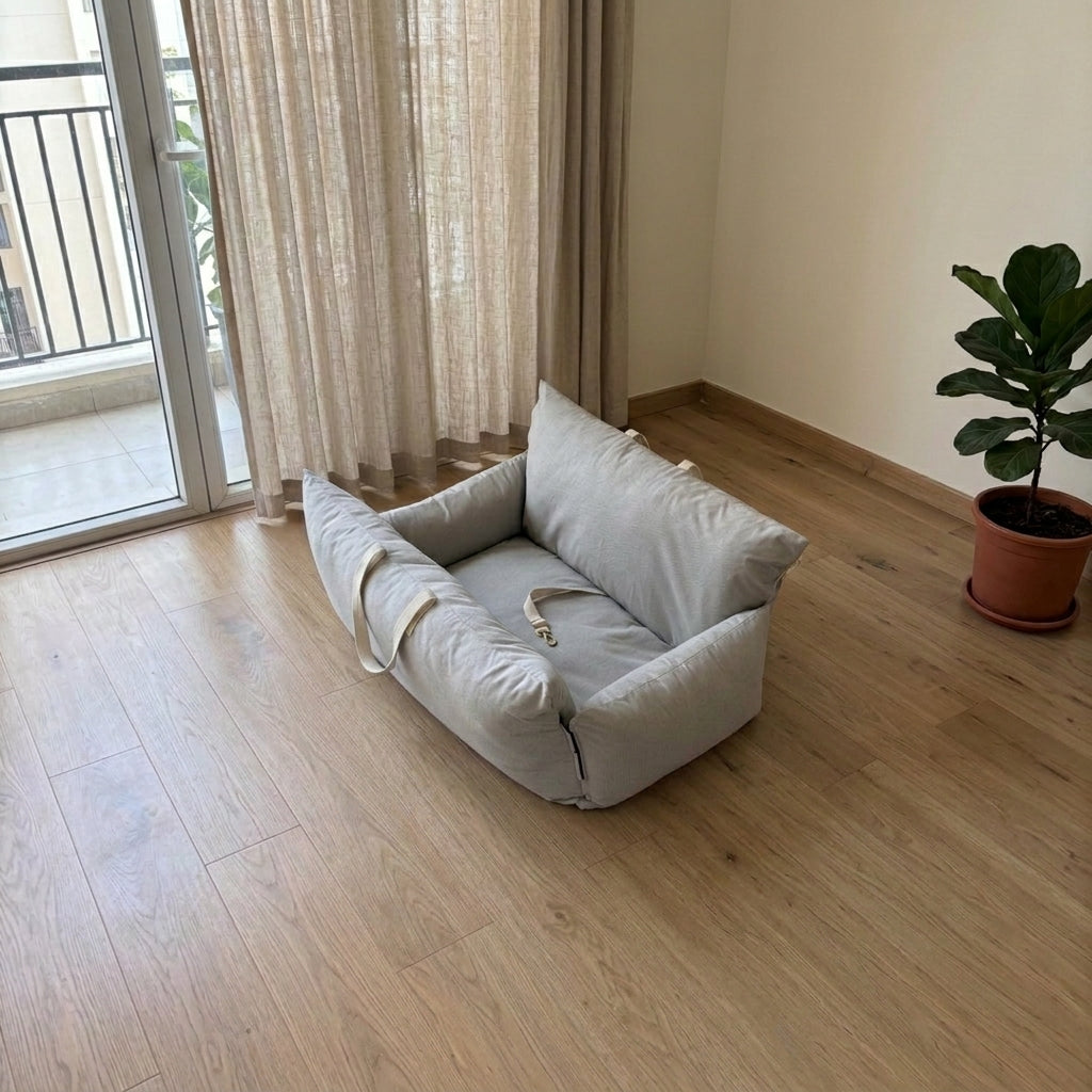 PoochMate Travel Beds | Dog Car Seats online India | Car seats for large dogs | dog bed for car back seat| Dog car bed | Dog bed for car travel India