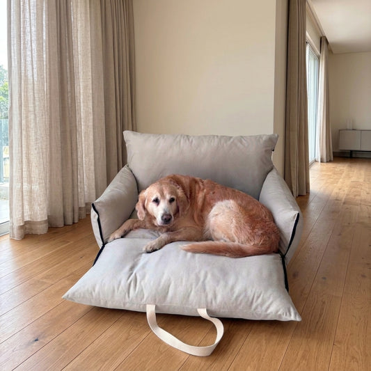 PoochMate Travel Beds | Dog Car Seats online India | Car seats for large dogs | dog bed for car back seat| Dog car bed | Dog bed for car travel India