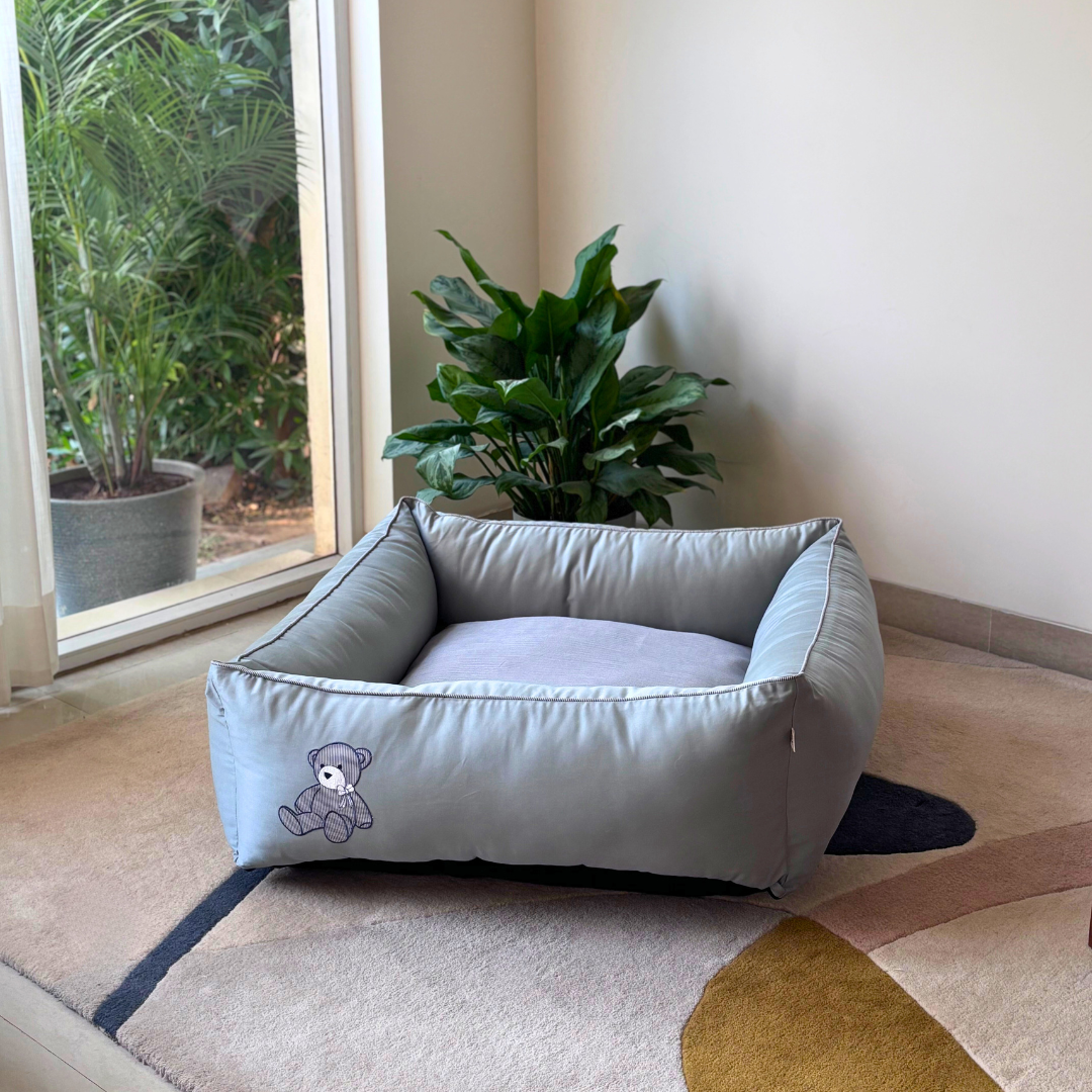PoochMate Beds | Best dog beds online India | Large dog beds with removable covers | Bed for large dogs India