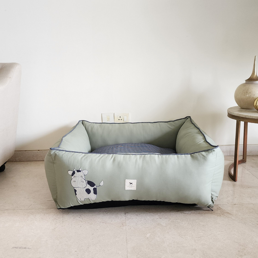 Washable cotton dog beds | Dog beds with removable cover 