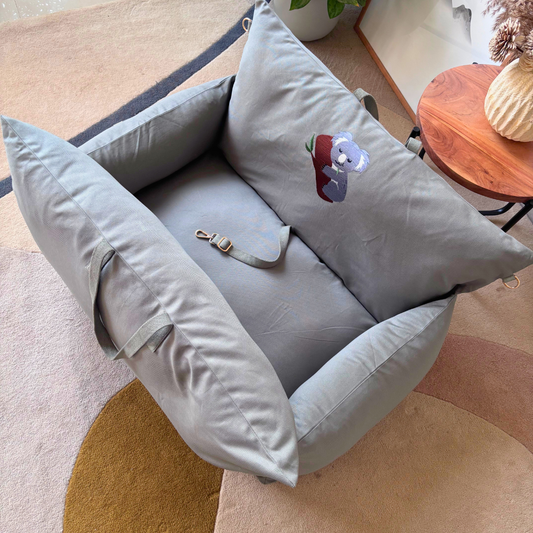 PoochMate Travel Dog Bed | Dog Car Seats online India | Travel beds for large dogs | Large dog car Seats