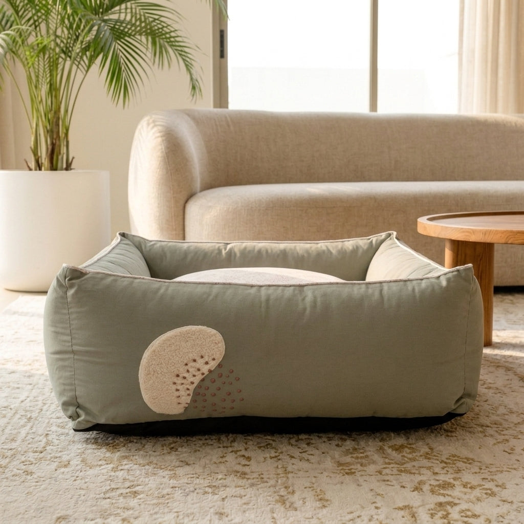 Dog Pillows | Dog pillow with removable cover | PoochMate OAK collection 