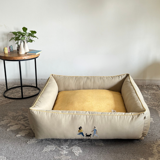 Buy Washable Cotton Dog Beds Online in India Poochmate PoochMate