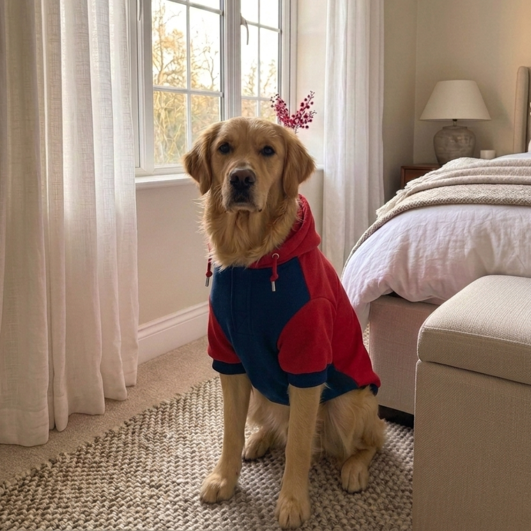 Dog winter clothes| Dog Sweatshirt online India | Dog hoodies online India | Winter clothes for large dogs | PoochMate India