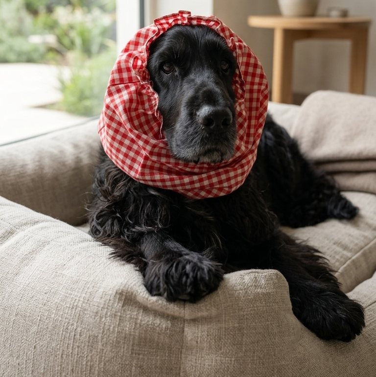 Dog Snood online India| Dog Snood for Cocker spaniel | Dog Snood for eating | Ear cover for dogs with long ears | PoochMate Dog Snood | Dog Snood for ears