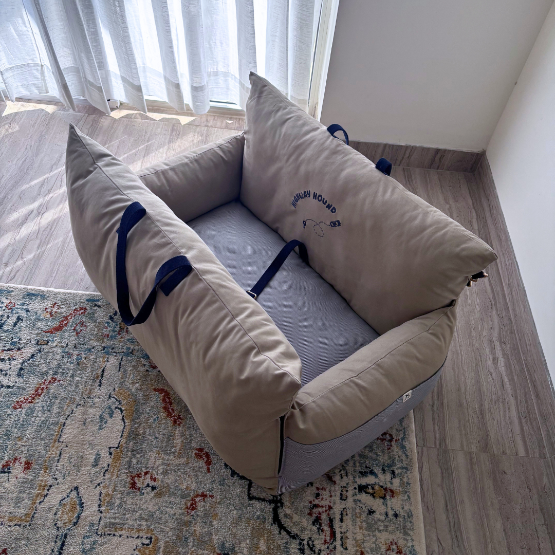 PoochMate Travel Beds | Best Dog Car Seat India | Car seats for large dogs | dog bed for car back seat| Dog car bed | Dog car bed for large dogs