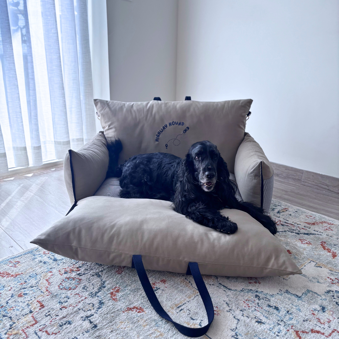 PoochMate Travel Beds | Best Dog Car Seat India | Car seats for large dogs | dog bed for car back seat| Dog car bed | Dog car bed for large dogs