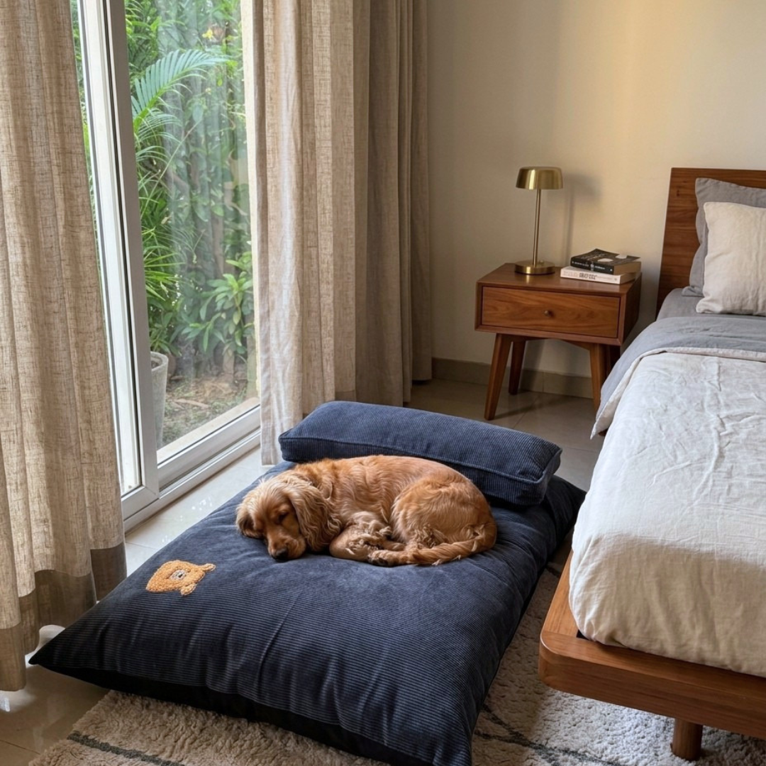 Flat dog beds | Dog beds with removable cover | PoochMate Beds | Crate dog beds online India