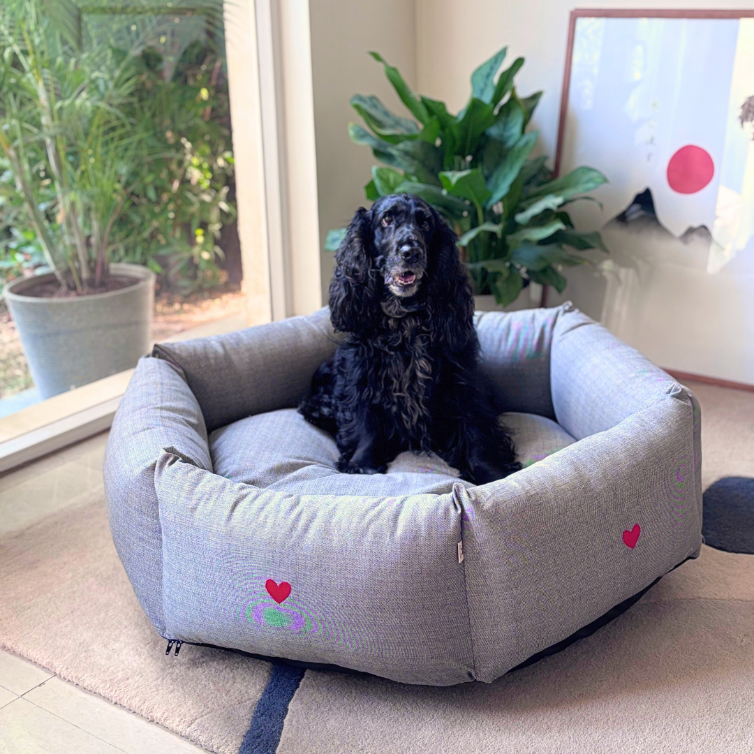 PoochMate Dog Beds | Best dog beds online India | Dog beds with removable covers | Round dog beds online India